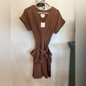 Maeve Shorts Romper Womens 4 Brown
